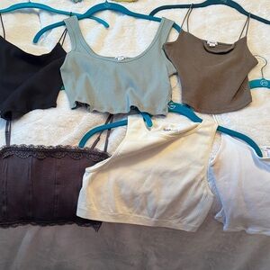 Garage Women's Ribbed Cropped Tank Tops